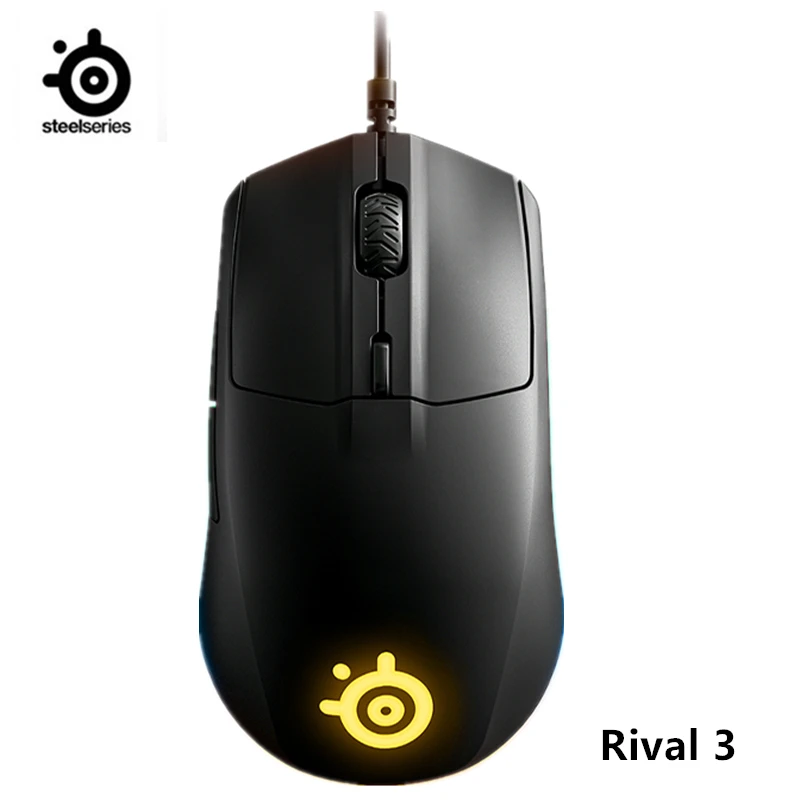 Peso da Luz de Fundo do Rival Apropriado para os Ratos do Jogo do Rato dos Jogos dos E-esportes do Fps da Mão 3 de Steelseries de 77g Dobro do Fps da Mão