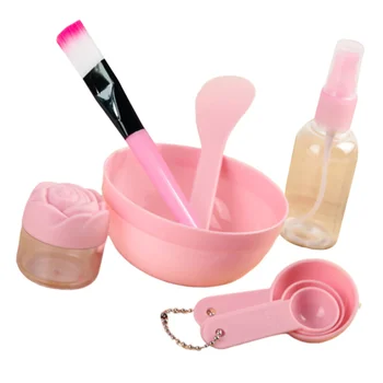 

8Pcs Mask Tools Convenient Durable Spray Bottle Facial Mask Brush for Home