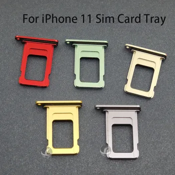 

All New SIM Card Tray Dual Sim For iPhone 11 Pro Max 11Pro Reader Connector Slot Tray Holder With Waterproof Ring
