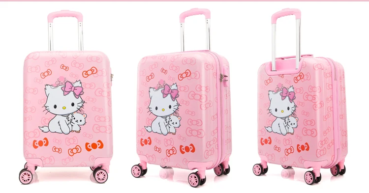 GALANODEL чемодан с розовой пандой, чемодан на колёсиках, Детский чемодан на колесиках для путешествий, милая детская сумка, подарок для девочек