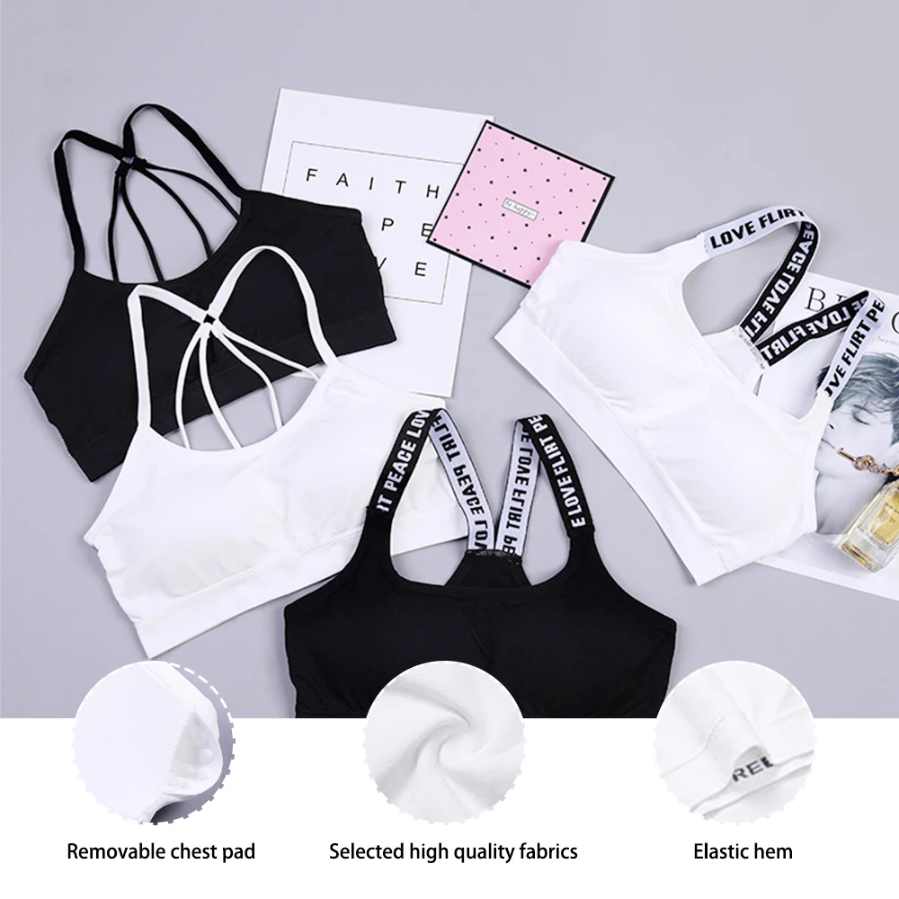 Sexy Women Sports Bra Tops High Impact For Gym Top Fitness Yoga Running Female Pad Sportswear Tank Tops Sport Push Up Bralette
