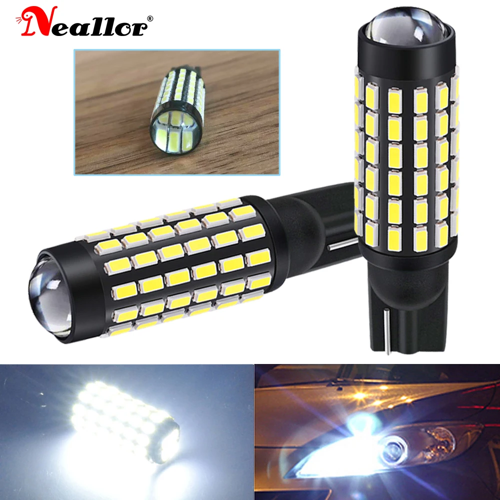 2x High Power T10 LED Canbus Extreme Bright 78 SMD 3014 Chip Bulbs Car Parking Backup Reverse Wide Light 12v