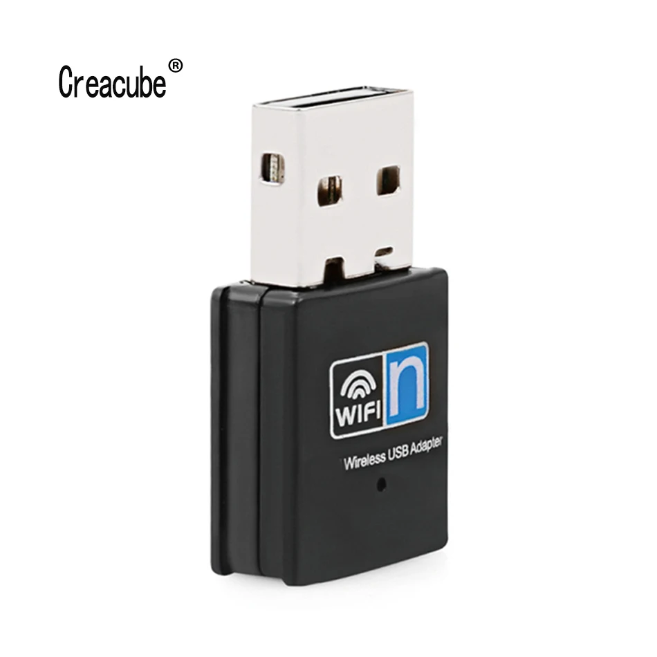 

Адаптер Wi-Fi Creacube 150M USB 802.11N Беспроводной Wi-Fi-ключ сетевая карта LAN адаптер для ПК Win 10 MT 7601 чип