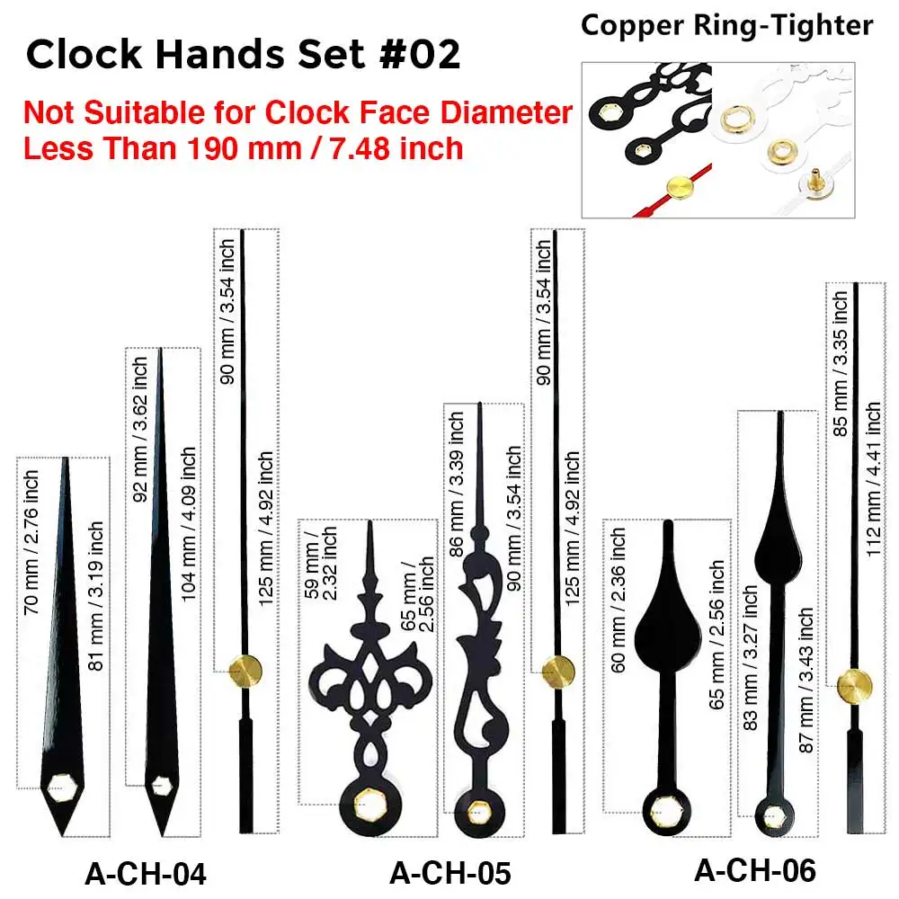 MCDFL Silent Quartz Clock Movement Mechanism for Clock Hands Clockwork Clock Mechanism for Wall Hours Repair Parts Replacement 