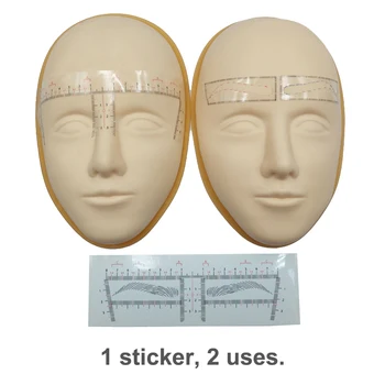 

25pcs Eyebrow Stencils Shaping New Product Microblading Accessories Disposable Eye brow Ruler Sticker for Permanent Makeup Tools
