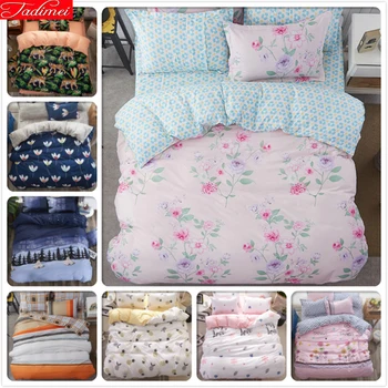 

Flower Floral Pattern 3/4 pcs Bedding Set Cotton Bed Linens Adult Kids Child Single Twin Full Double Queen King Size Duvet Cover