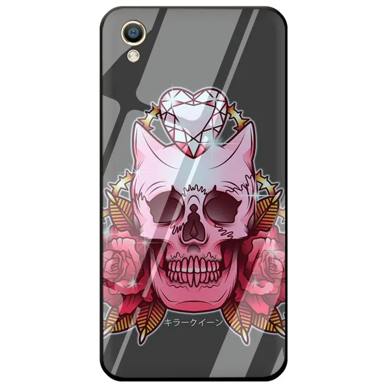 EWAU аниме JoJo убийца queen закаленное Стекло чехол для телефона чехол для OPPO A7 A5s AX7 AX5s A37 A77 A7X F3 F5 F7 F9 F11 Pro - Цвет: G12