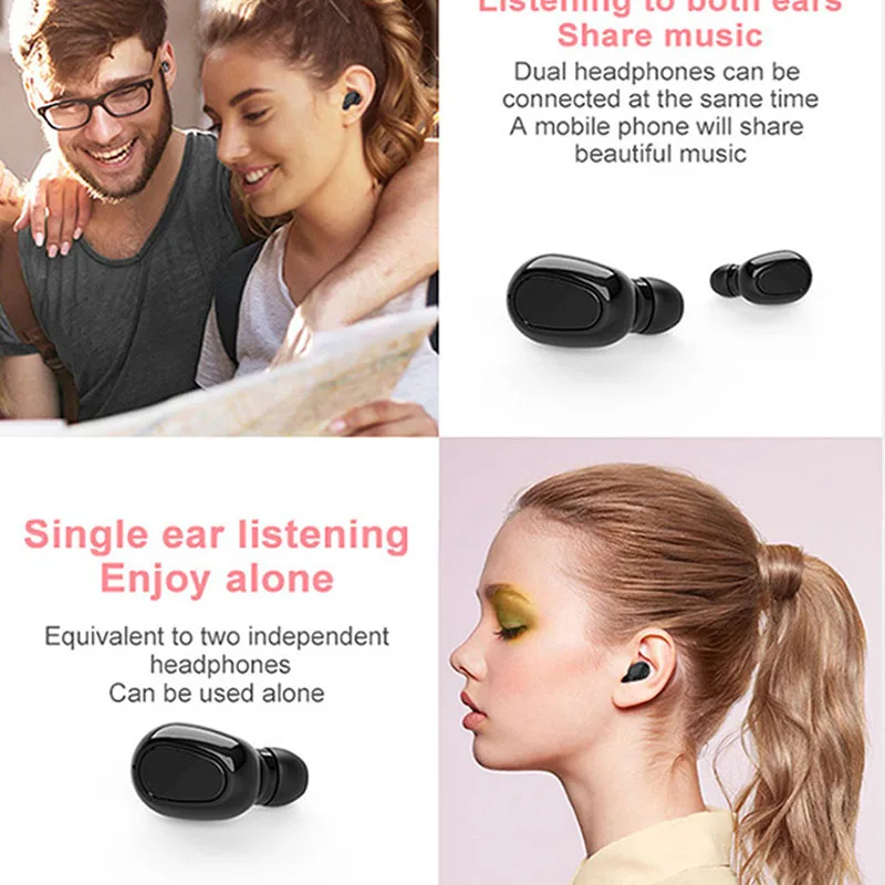 Wireless Bluetooth Earphones With Power Box For Xiaomi Mi Note 10 A3 9 Redmi Note 8 Pro 8T K30 K20 Lite Twins Headphones Earbuds (2)