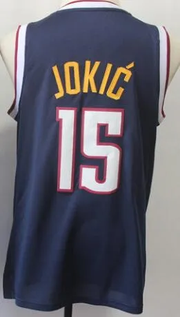 As photo Мужской бейсбольный мяч Денвер Аллен Айверсон Dikembe Mutombo Nikola Jokic Jamal Murray майки - Цвет: As photo