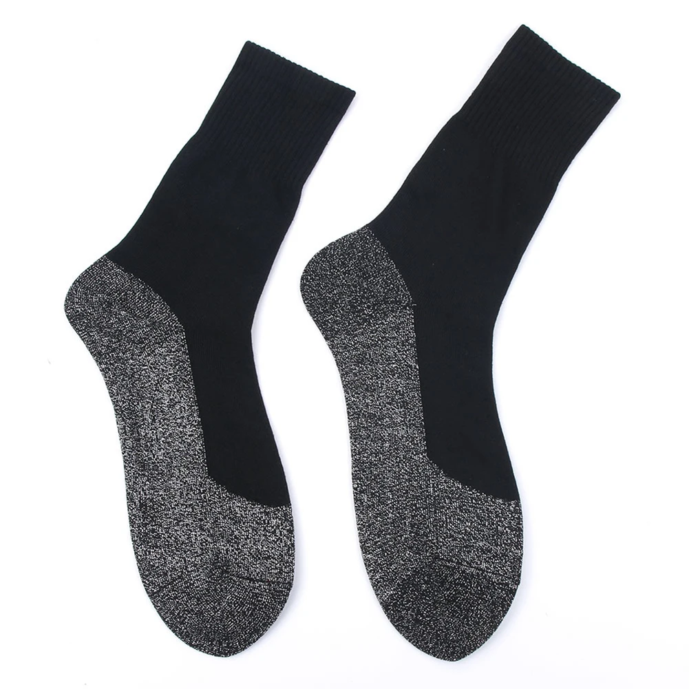 1 пара 35 ниже зимних алюминиевых согревающих ног длинных носков теплоизоляция волокон ниже носков Новые мужские носки - Цвет: Многоцветный