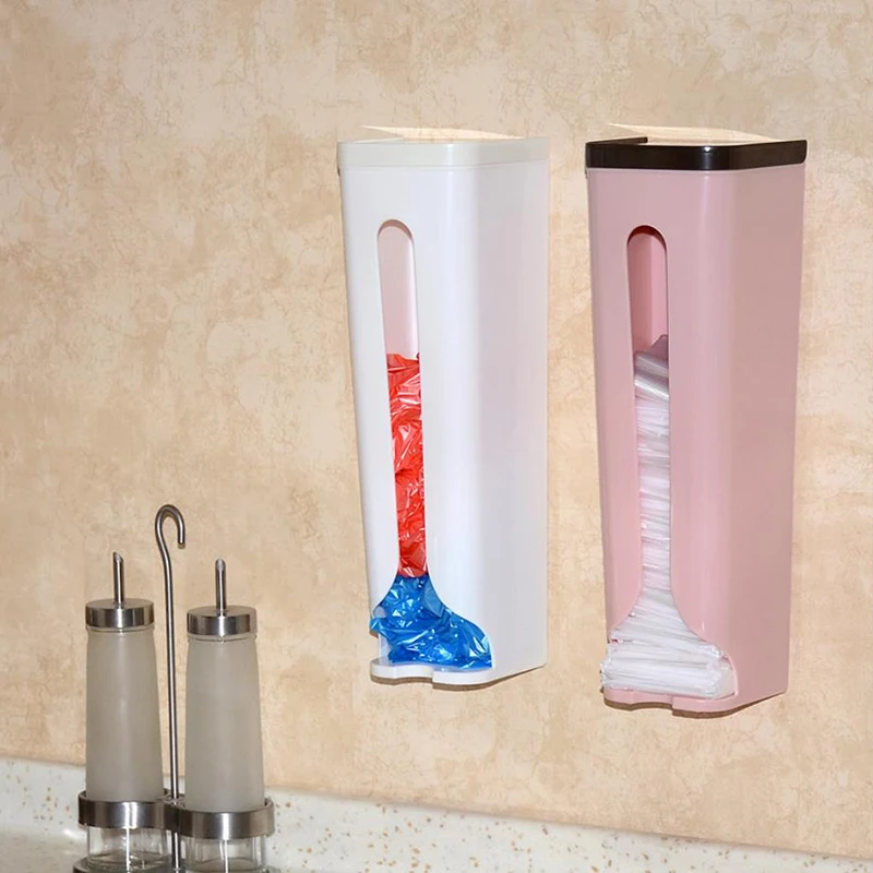Wall-Mount-Plastic-Container-Holder-Debris-Finishing-Box-Garbage-Bag-Dispenser-Storage-Box-Kitchen-Organizer-Housekeeping (1)