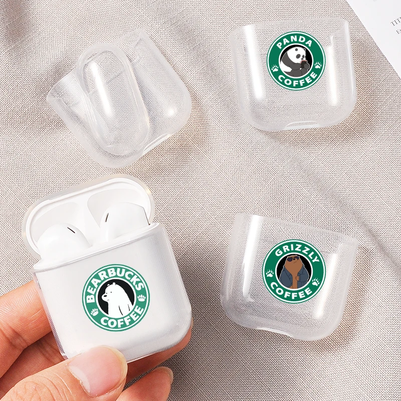 Чехол для Airpods Tenorikuma coffee Bear для AirPods, чехол, Мультяшные беспроводные наушники, аксессуары для Apple Airpods, мягкий чехол, сумка