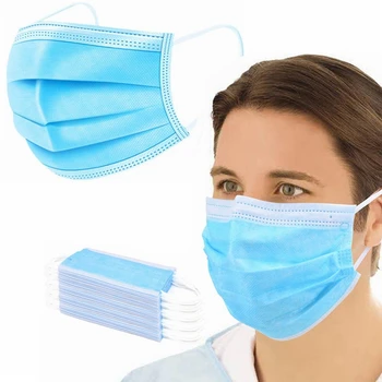 

Anti-Pollution 3 Laye Mask dust protection Masks Disposable Face Masks Elastic Ear Loop Disposable Dust Filter Safety Mask