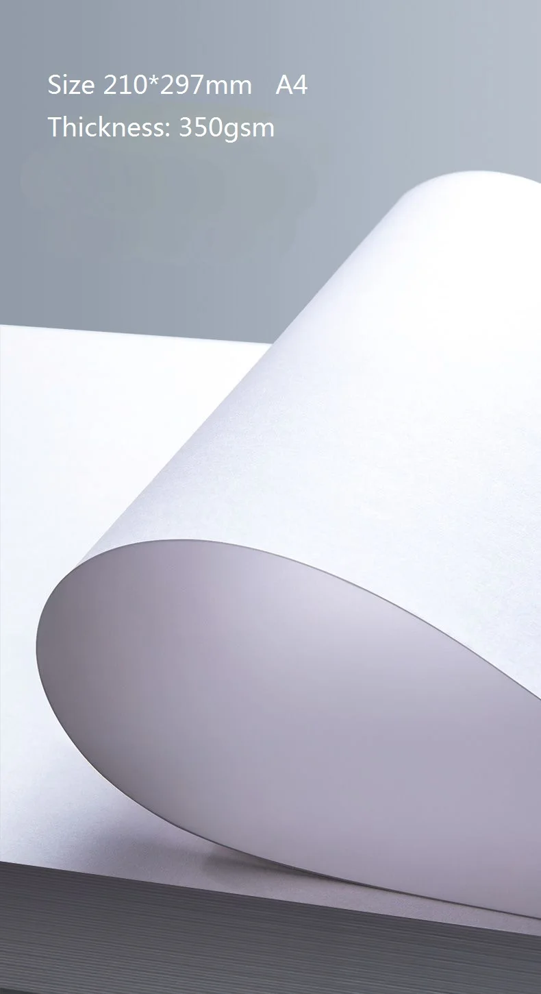 350gsm 17pt Thick Paper 5 x 7 Bright White Extra Heavy Duty 130lb Cover Cardstock 40 Pack Flash & Post Card Stock Index 