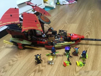 

Compatible Ninja series 70738, 1265+pcs/set Final Flight of Destiny's Bounty Building Blocks Kids Toys For Children Gift