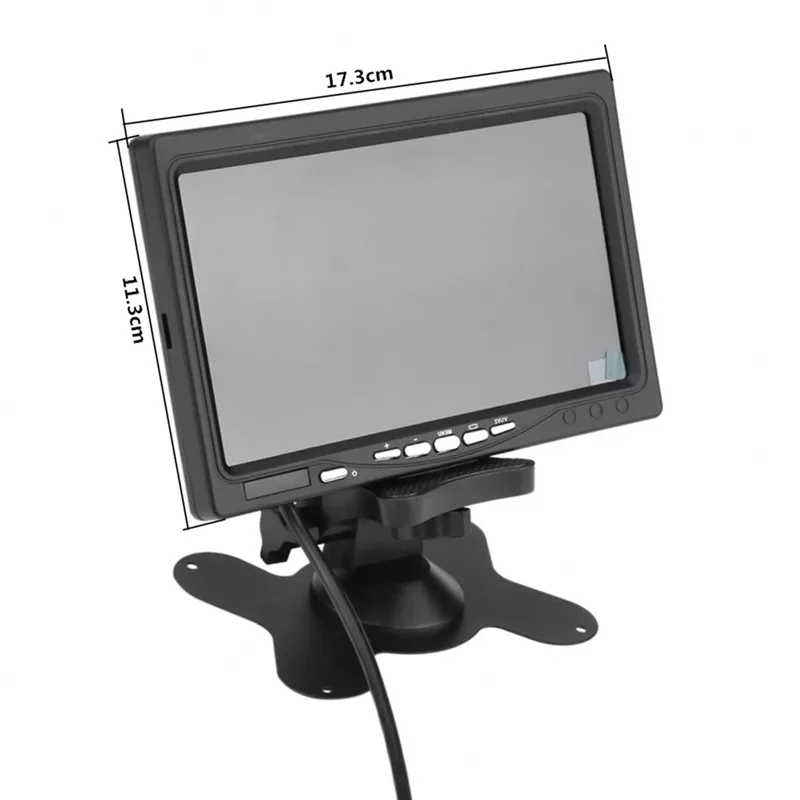 Горячая " TFT lcd цветной HD экран монитор для автомобиля CCTV обратный заднего вида камера заднего вида подголовник монитор 2 способ AV head up дисплей