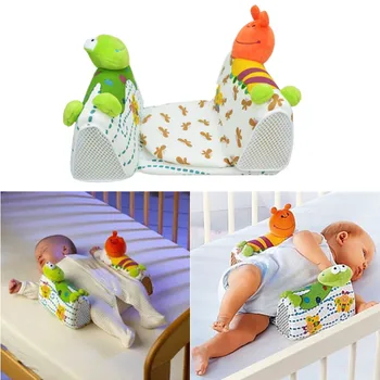 

Infant Baby Sleep Positioner Cartoon Anti Roll Pillow Prevent Flat Head Cushion Newborn Side Sleeper Shaping Pillow