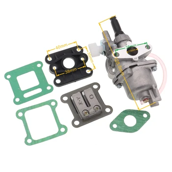 Carburatore carburatore motore con Kit valvola tubo aspirazione per 2 tempi 47cc 49cc Mini Quad ATV Dirt Bike MiniMoto Go Kart