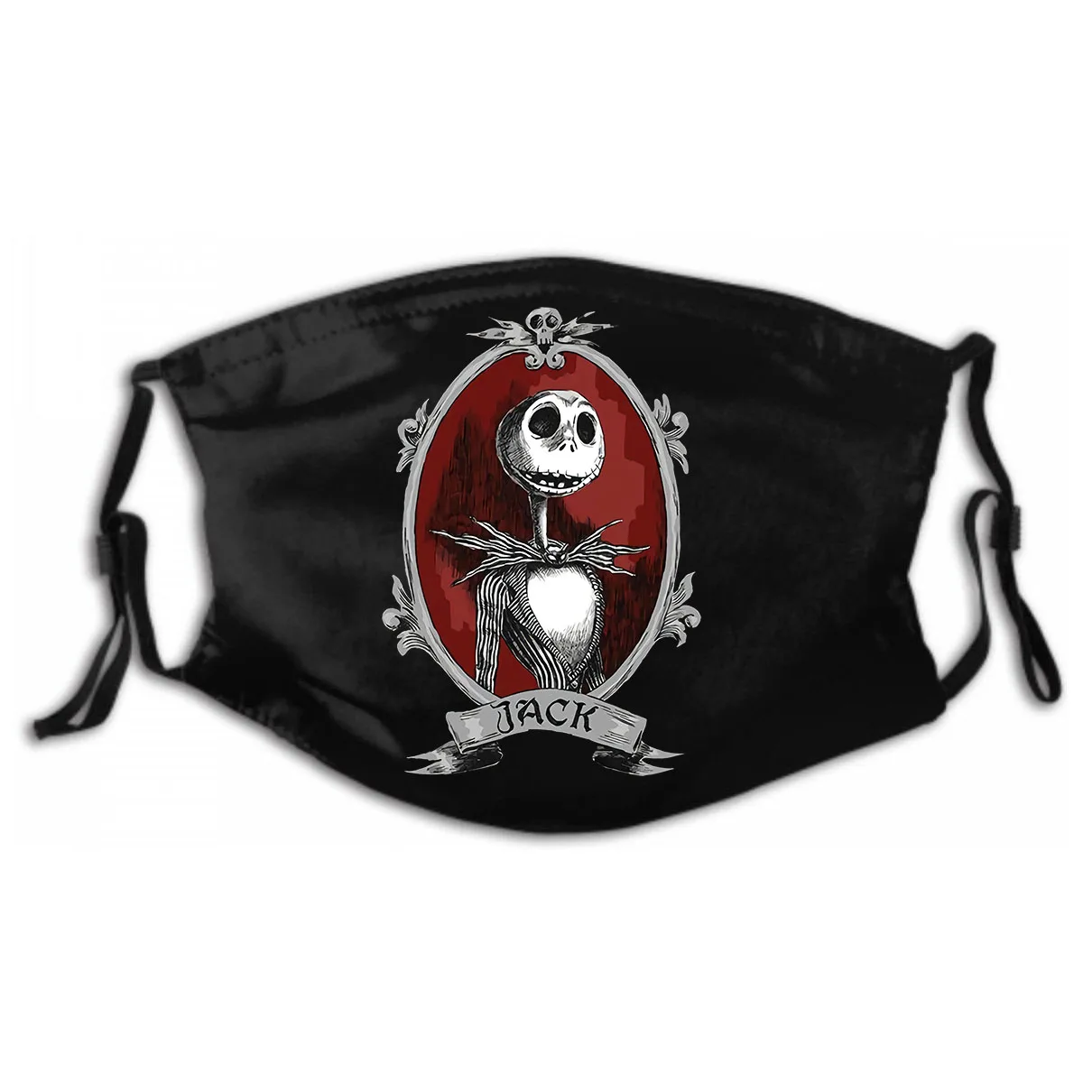 

Jack Art Mask, Mens Womens The Nightmare Before Christmas Washable Reusable Mask with PM2.5 Filters 5 Layers of Protection