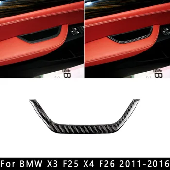 

Carbon Fiber Interior Door Handle Cover Sticker Trim For BMW X3 F25 X4 F26 11-16 Durable And Practical