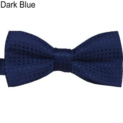 Dark Blue Модные галстуки для маленьких девочек и мальчиков, детские галстуки-бабочки, вечерние галстуки-бабочки в горошек на свадьбу, Детские аксессуары - Цвет: Dark Blue