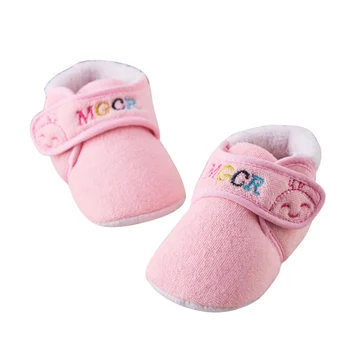 

Cute Winter Warm Baby Boys Girls Shoes Cotton Newborn Infant Soft Warm First Walkers Toddlers Fleece 2018