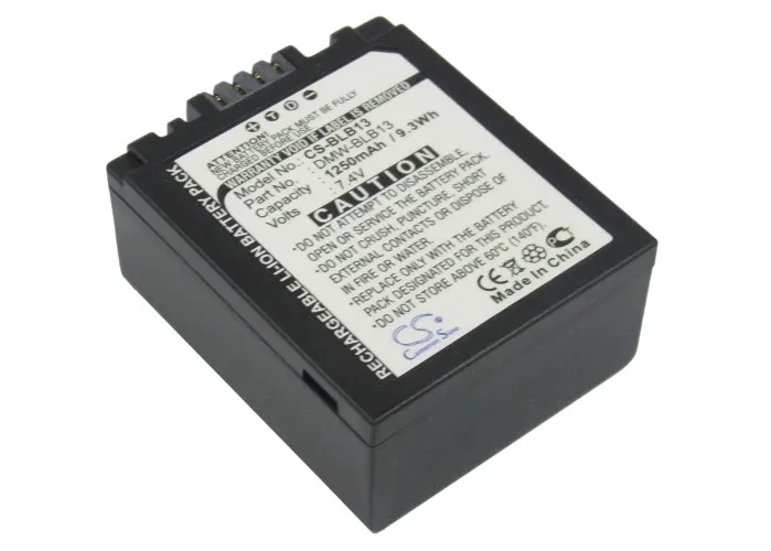 Аккумулятор 2021 для Panasonic Φ Lumix DMW-BLB13 DMC-G1A DMC-G1K DMC-G1KEB-A 1250mAh/9.25Wh | Мобильные телефоны и