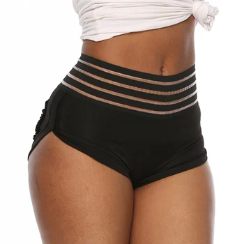 

Women's High Waist Tight-fitting Black Sweatpants Hip Lifting Shorts Fitness Running Shorts With Pleated Pocket