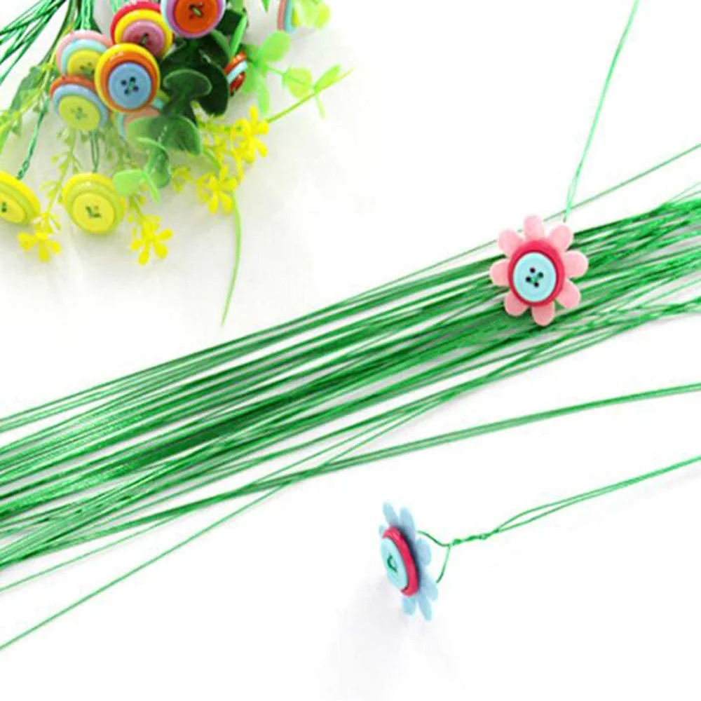 Floral Bind Wrap Flower Wire Vine for Bouquets Wreath Making Gardening Green