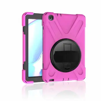 

Kids Skin Safe Shockproof Armor Hard Hand Strap & Neck Strap Tablet Case for Samsung Galaxy Tab A P200 P205 8.0 Inch Cover+pen