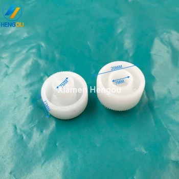 

10 Pieces Ink Key Motor Knob white gear 61.186.5321 and 10 Pieces Pin Clip 61.186.5331