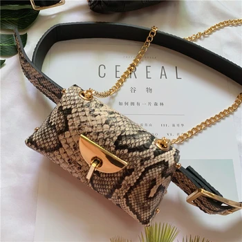 

Hip Hop Girl Waist Pack Serpentine Personalized Summer Fashion Mini Phone Pouch Waist Belt Bag Casual Women's Waist Pack DA60YB