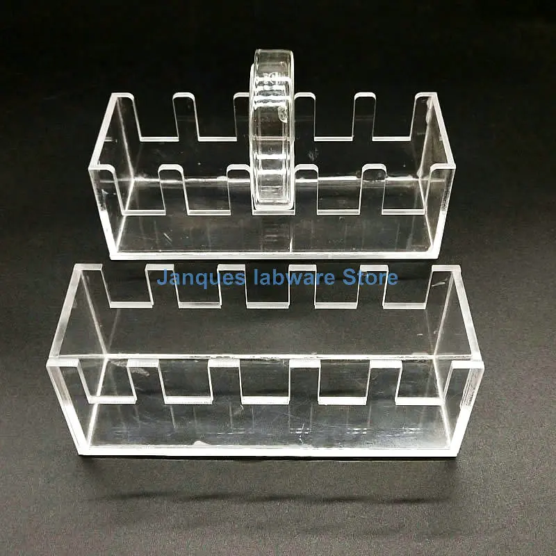 1pc Plexiglass petri dish stand 5/10positions rack suitable for diameter 60/75/90/100/120/150mm laboratory Round petri dishes