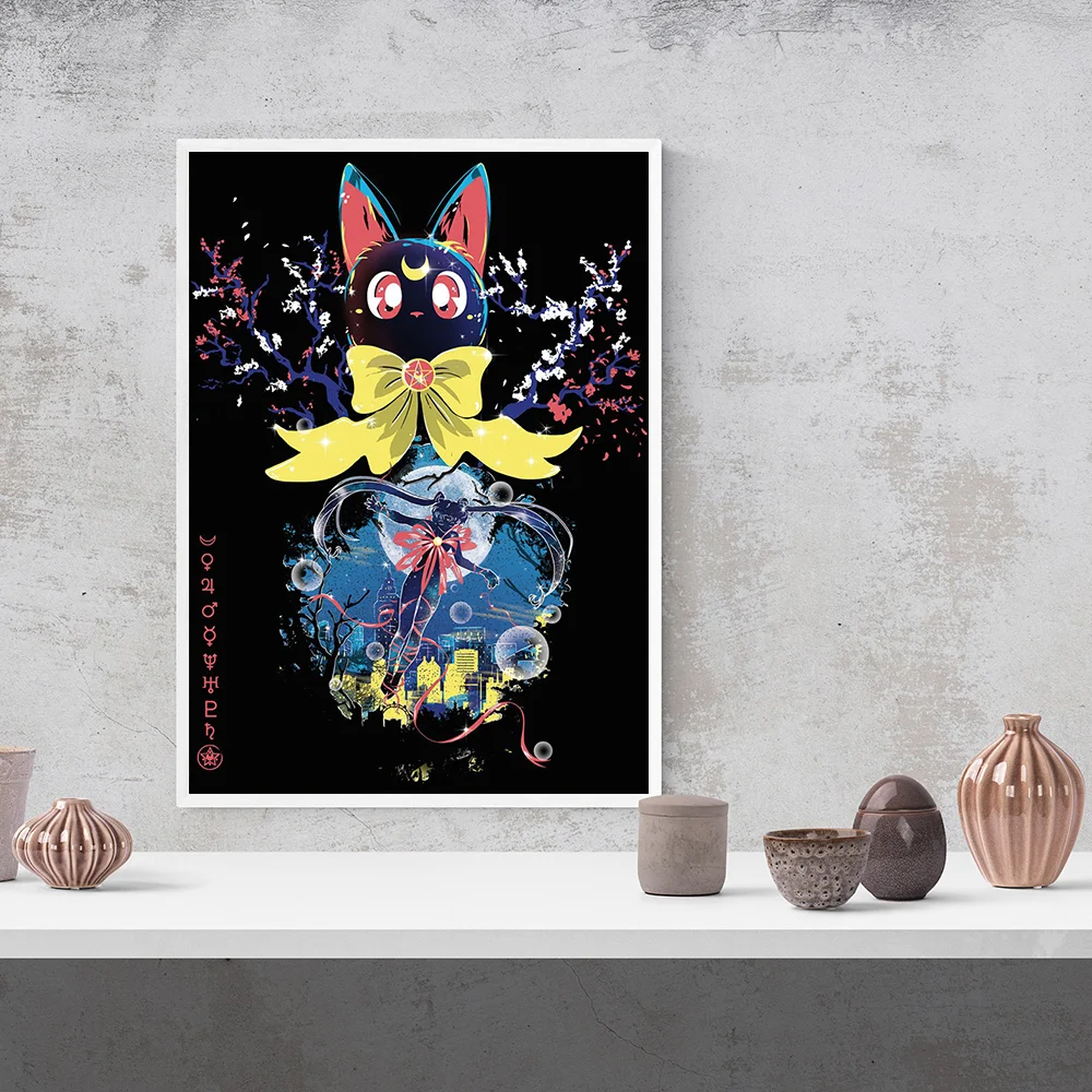 セーラームーンの壁画アートキャンバス アニメのキャラクターの絵画 家の装飾 黒猫の絵 Hdプリント 寝室のモダンなポスター Painting Calligraphy Aliexpress セーラームーンの壁画アートキャンバス アニメのキャラクターの絵画 家の装飾 黒猫の絵 Hdプリント 寝室のモダンなポスター Painting Calligraphy Aliexpress