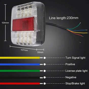 

Stop Brake Trailer Turn Signal Tail Light Super Bright Multifunctional