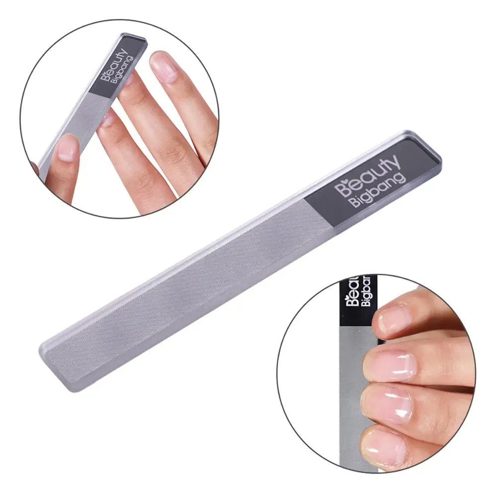 Kaufen Beautybigbang Nano Glas Nagel Datei Polnischen Abreinigbare Transparente Glänzende Schleifen Buffer Maniküre Limas Nail art Werkzeug Puffer