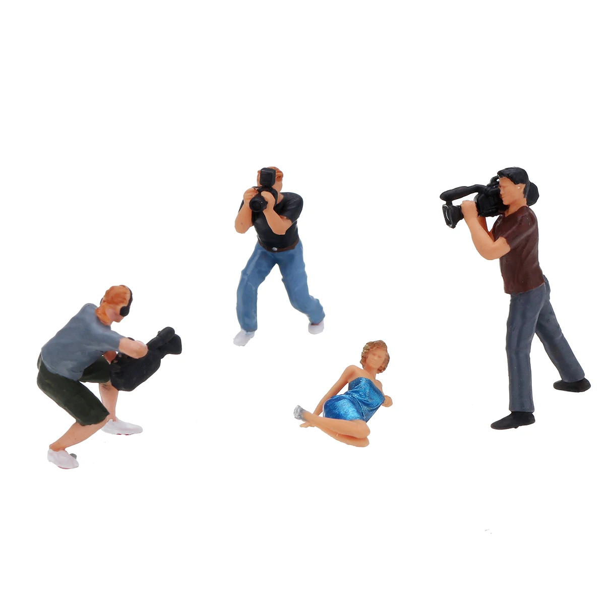 

Hot 1: 64 4PCS Vivid RM Character Star Girl+Photographer Car Model PVC Figure Scene Model For Children Toy Group Scenario Model