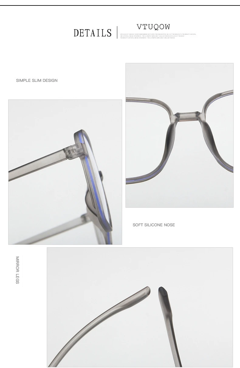 Fashion Transparent Computer Glasses Frame Women Men Anti Blue Light Square Eyewear Blocking Glasses Spectacle Eyeglasses Trend (13)