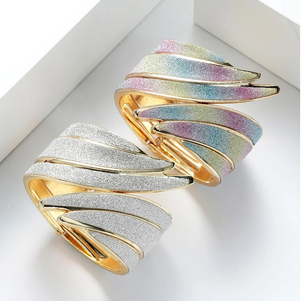 Metal Cuff Bangle Bracelets For Women