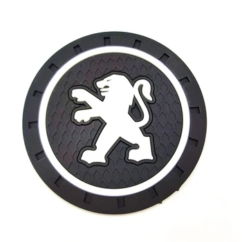 

1Pcs Car Logo car MAT For Peugeot 206 207 301 307 308 407 408 508 Auto Accessories