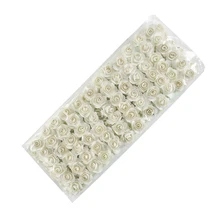 Искусственный цветок Мини Милая бумажная Роза ручной работы для свадебного украшения DIY ВЕНОК подарок Скрапбукинг Ремесло поддельные цветы 144 шт./лот