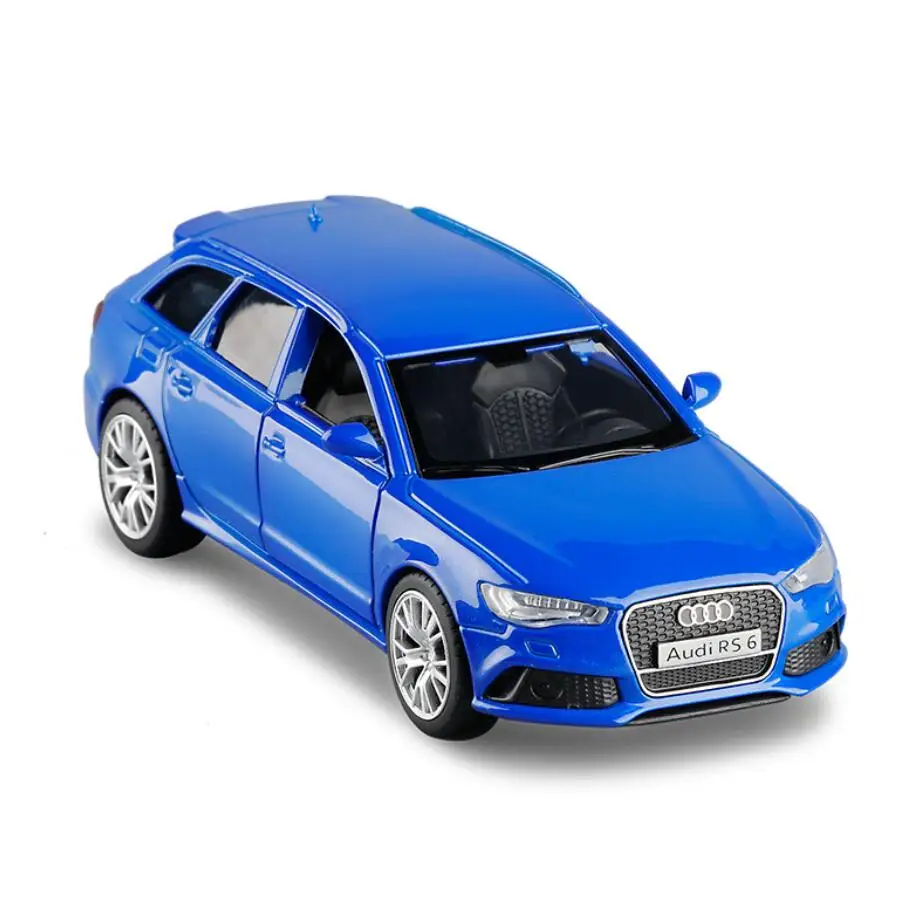 Audi RS6 Wagon-Coche de juguete de aleación de Metal fundido a presión, modelo de coche con retroceso, escala 1:36, V301