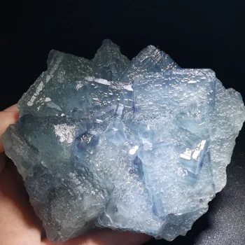 

382.2g.Natural green blue fluorite, crystal mineral crystal specimen