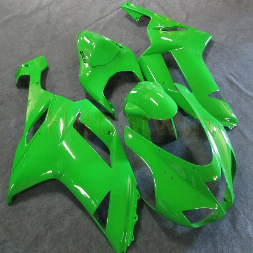 Капот мотоцикла на заказ для ZX-6R 2007-2008 моторные Обтекатели инжекции прессформы фиолетового пламени - Цвет: G