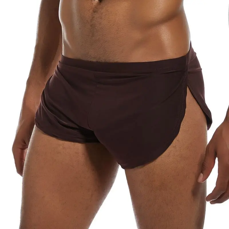 JOCKMAIL Mens Ropa Interior Hombre New Ice Silk Rounded Home Pants 4-Pack Short Pajamas Sexy Boxer Para Hombre Gay Underwear