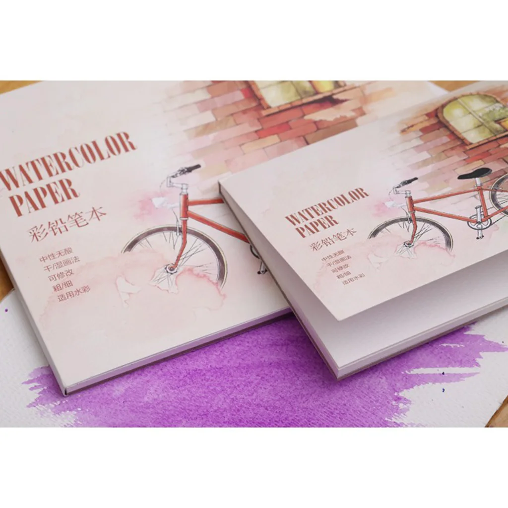 A5/A6 Watercolor Sketchbook Paper For Drawing Painting Color Pencil Book School Art Supplies 12 Sheet