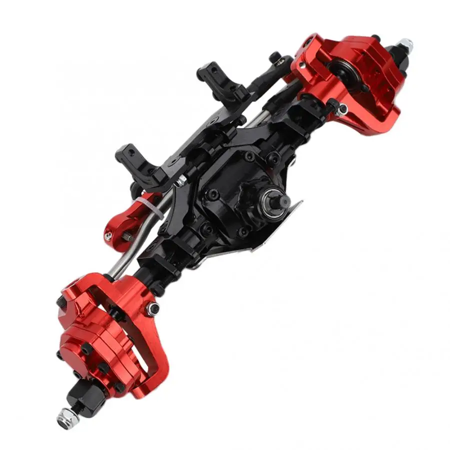 

Hot Aluminum CNC Anodized Full Front Rear Portal Axle Set Fit for Axial SCX10 II 90046 1/10 RC Crawler Car Accessory