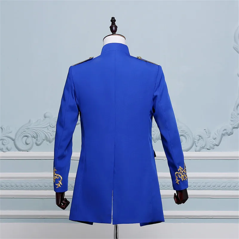 men blue long jacket (2)