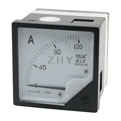 

6L2 AC 0-120A Panel Current Testing Analog Ampere Meter Ammeter