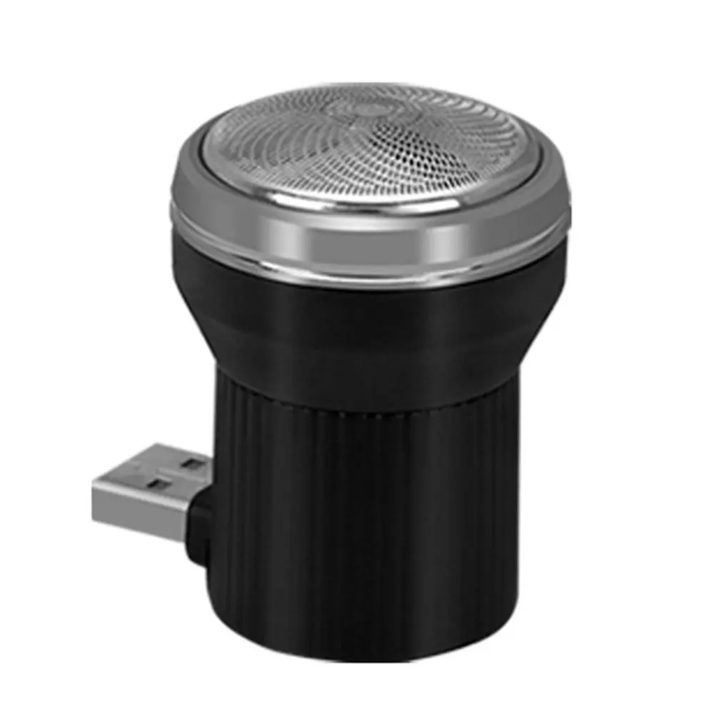 Черный Микро-USB Электробритвы открытый портативный триммер для бороды бритвы для путешествий смартфон бритвенные ножи - Цвет: Черный